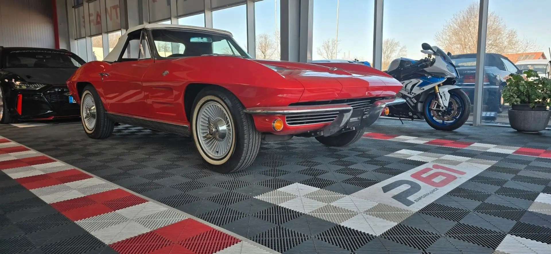 Corvette C2 komplett restauriert/ Stingray /Cabrio Rot - 1