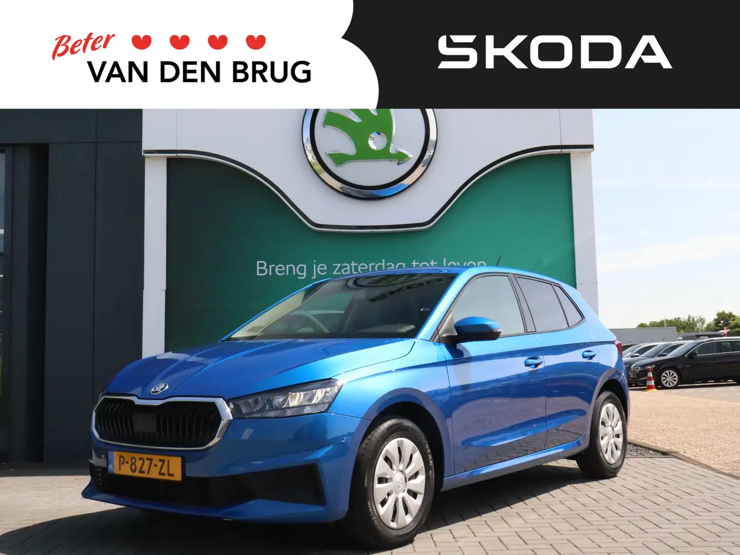 Skoda Fabia 1.0 TSI 95pk Ambition | Afneembare trekhaak | Adap Blauw - 1