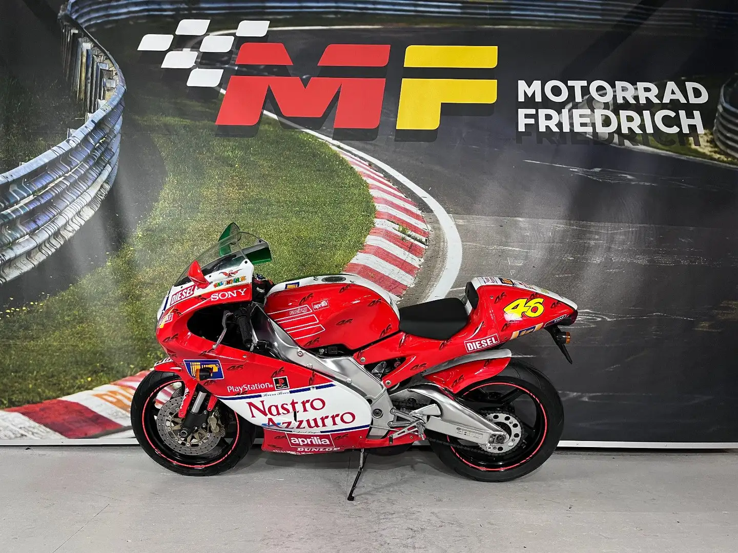 Aprilia RS 250 VALENTINO ROSSI IMOLA 1999 TRICOLORE Vert - 2