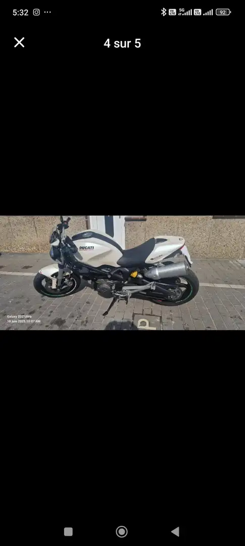 Ducati Monster 696 Wit - 1