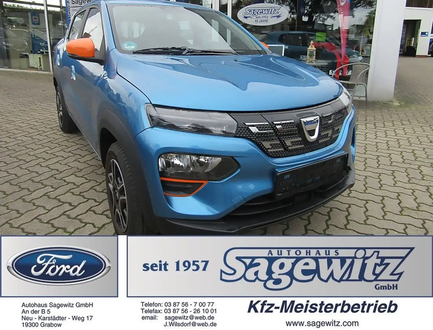 Dacia Spring Electric Comfort Plus Navi Touch BT Klima Bleu - 1
