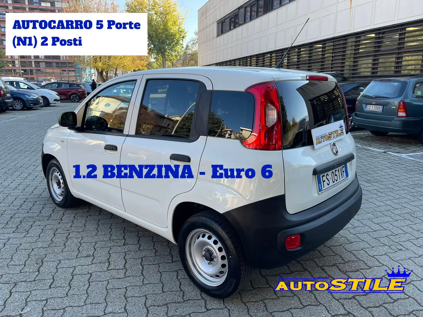 Fiat Panda 1.2 BENZINA (N1) AUTOCARRO 2 POSTI *EURO 6d-TEMP Weiß - 1