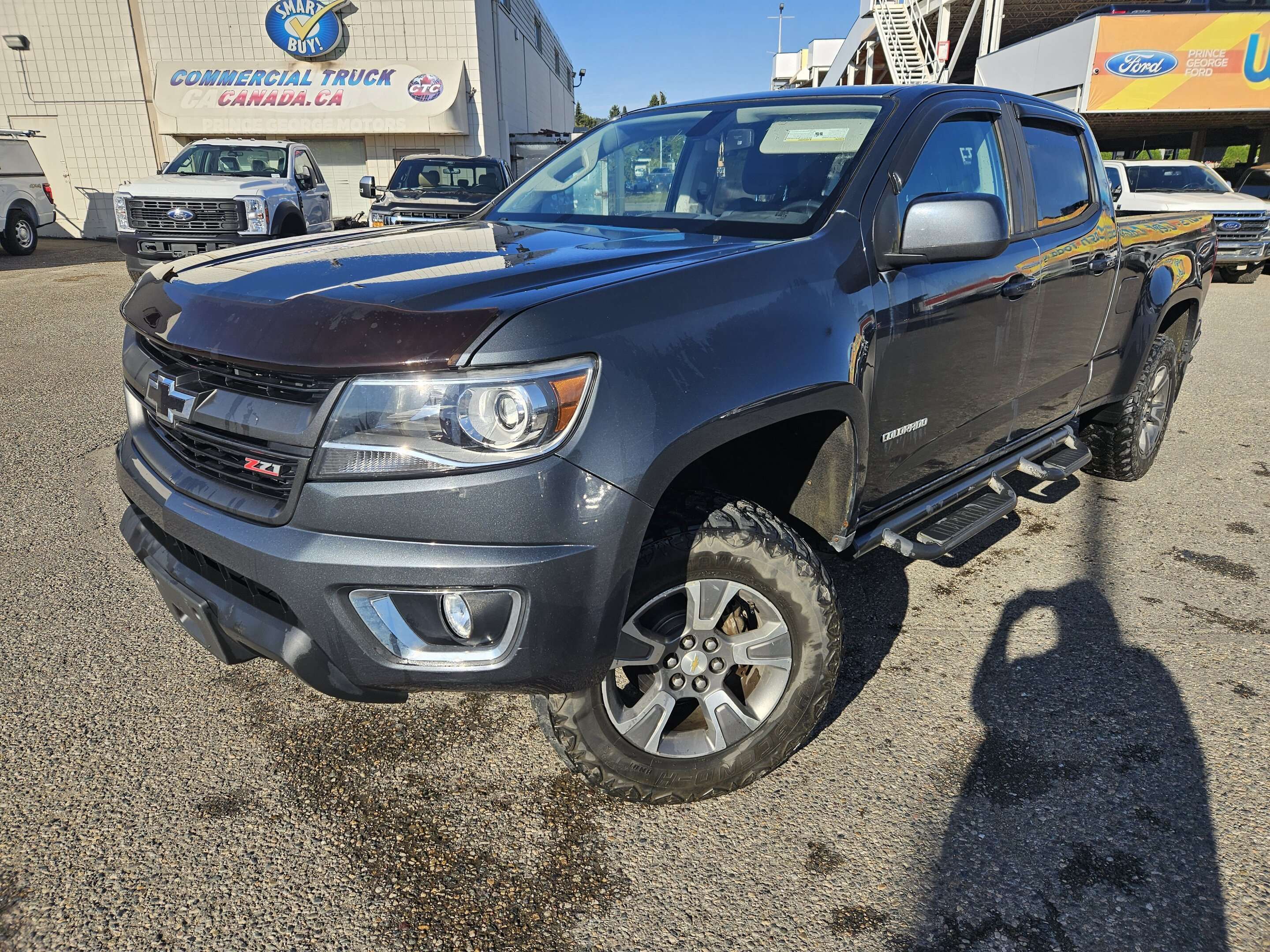 Gray 2017 Chevrolet Colorado Pickup Truck Four-Wheel Drive Automatic