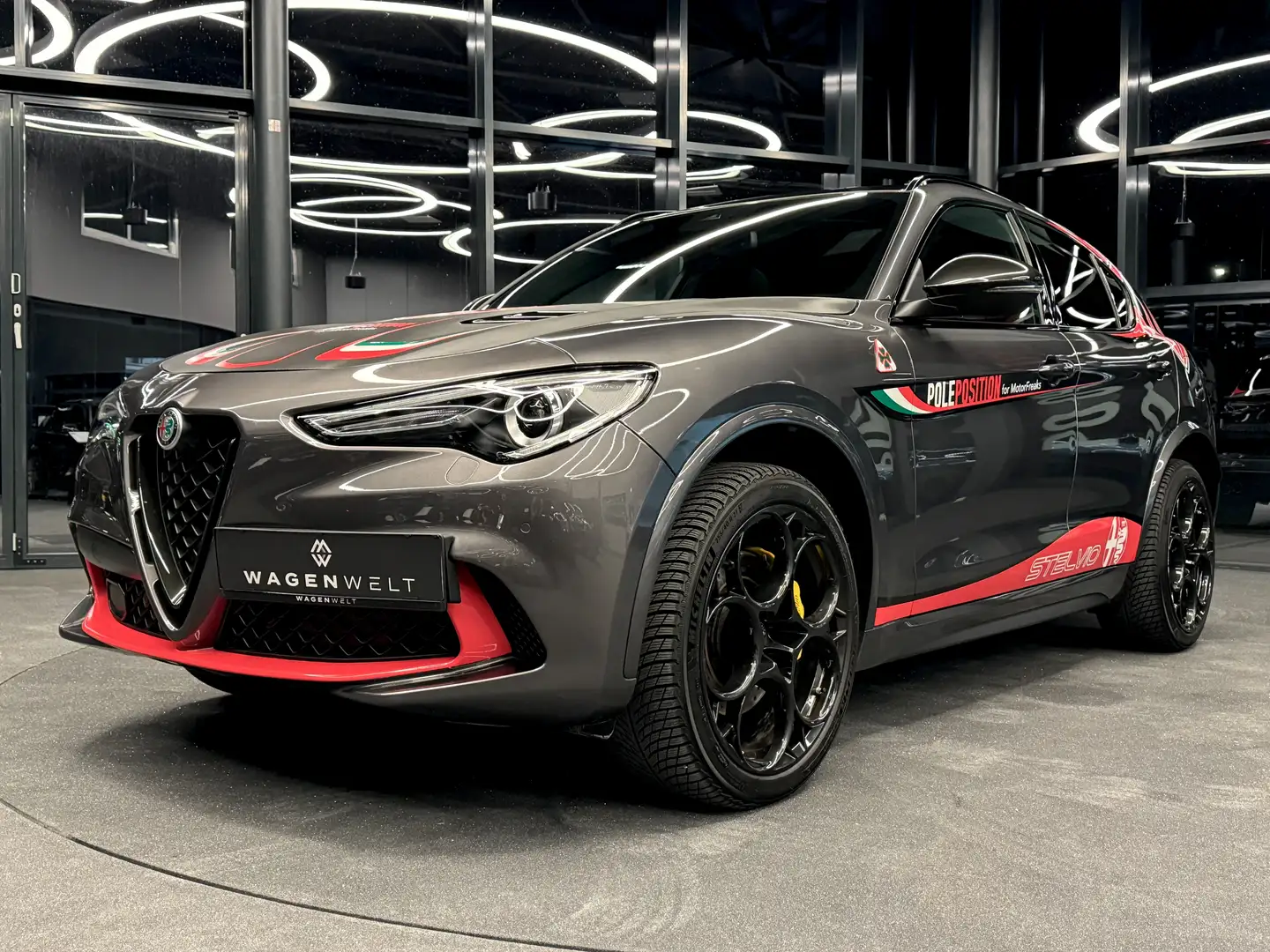 Alfa Romeo Stelvio Quadrifoglio Q4, Panorama, Harman Kardon, Grau - 1