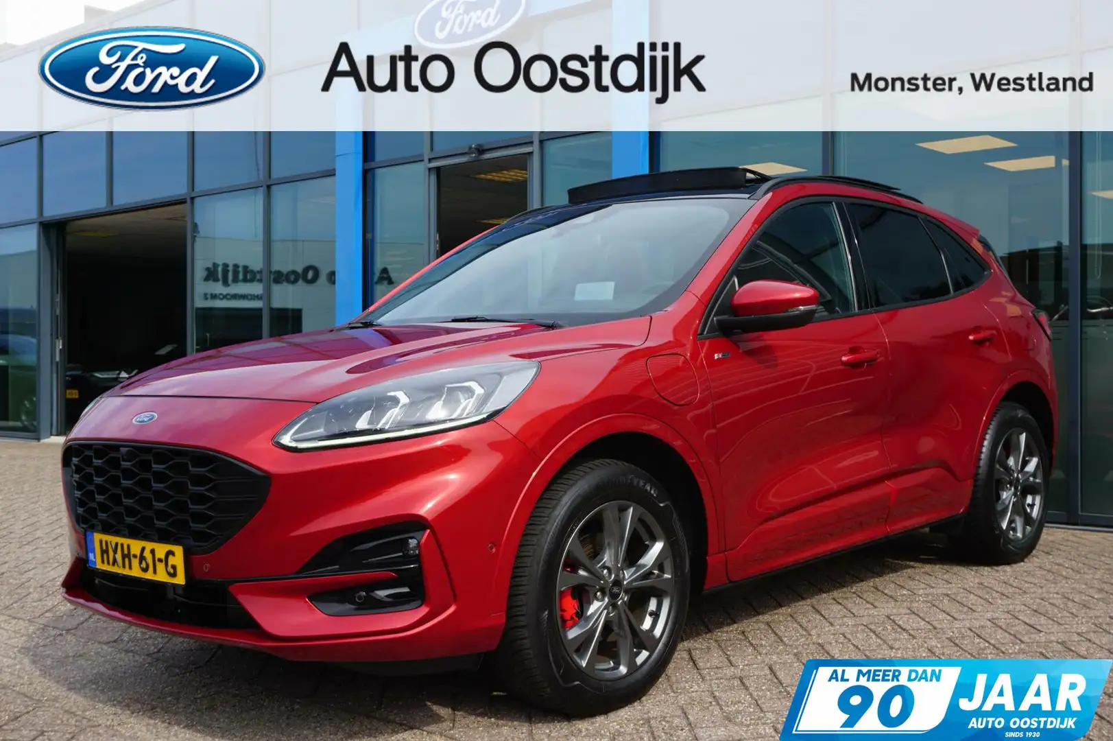 Ford Kuga 2.5 PHEV ST-Line 225PK Afn. Trekhaak Panodak Adapt Rood - 1
