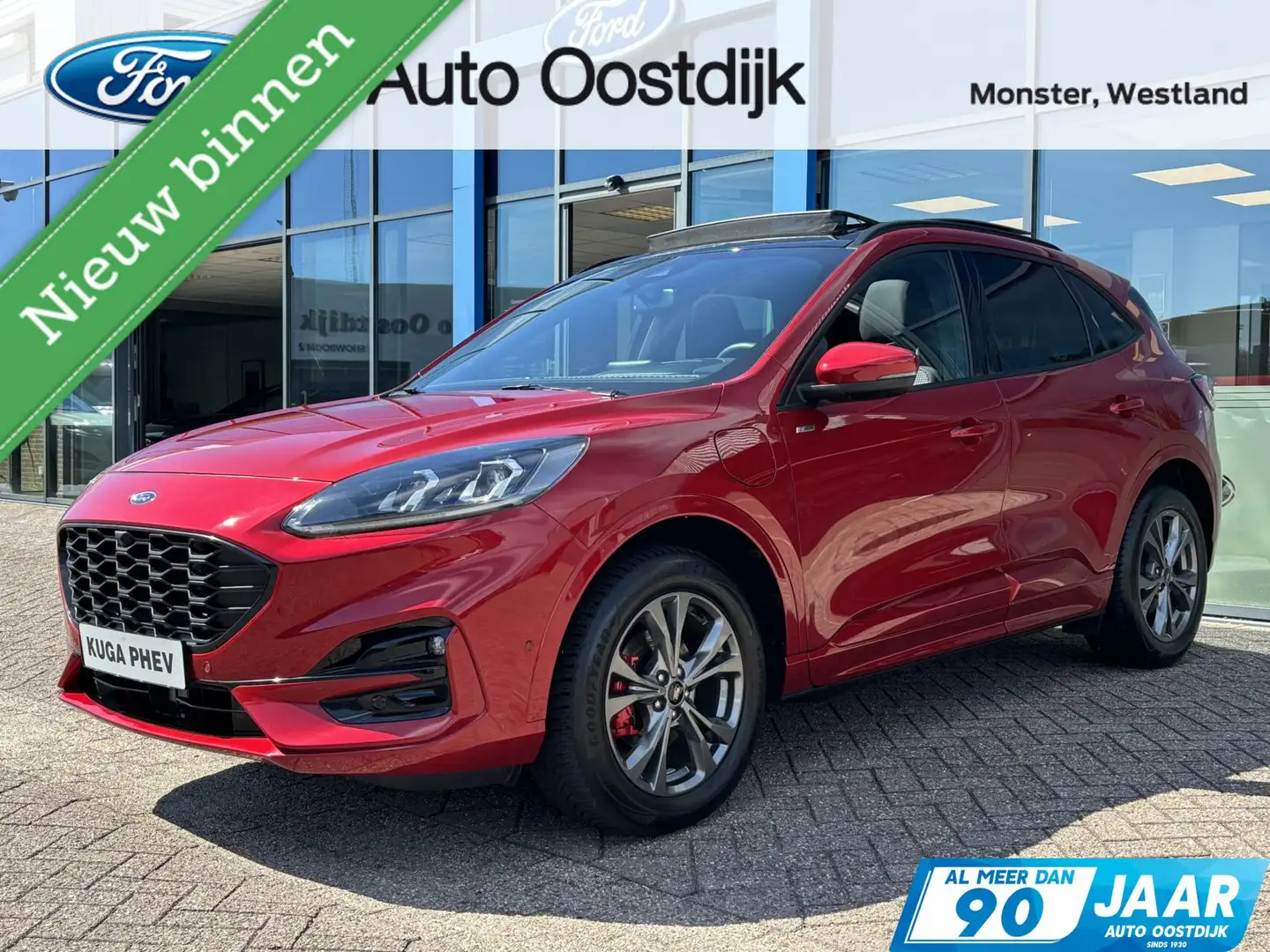 Ford Kuga 2.5 PHEV ST-Line 225PK Afn. Trekhaak Panodak Adapt Rood - 1