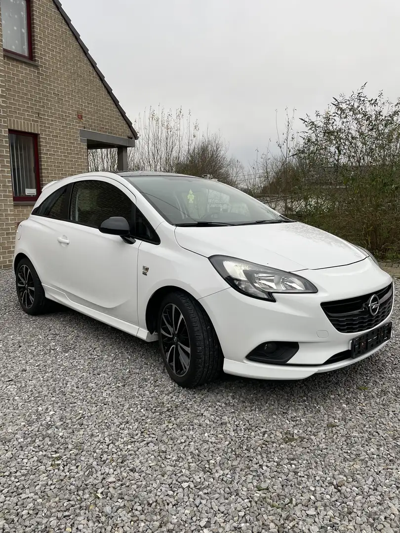 Opel Corsa 1.0 Turbo OPC line Black Edition Blanc - 2