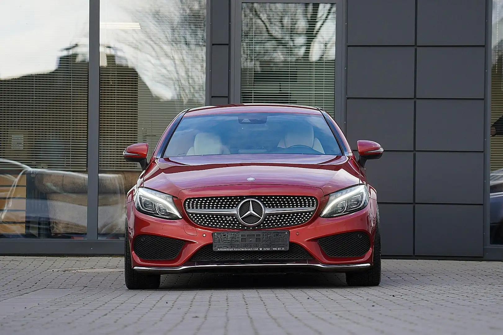 Mercedes-Benz C 220 d Coupe AMG LINE *MIT 2 JAHRE GARANTIE !!* Rojo - 2
