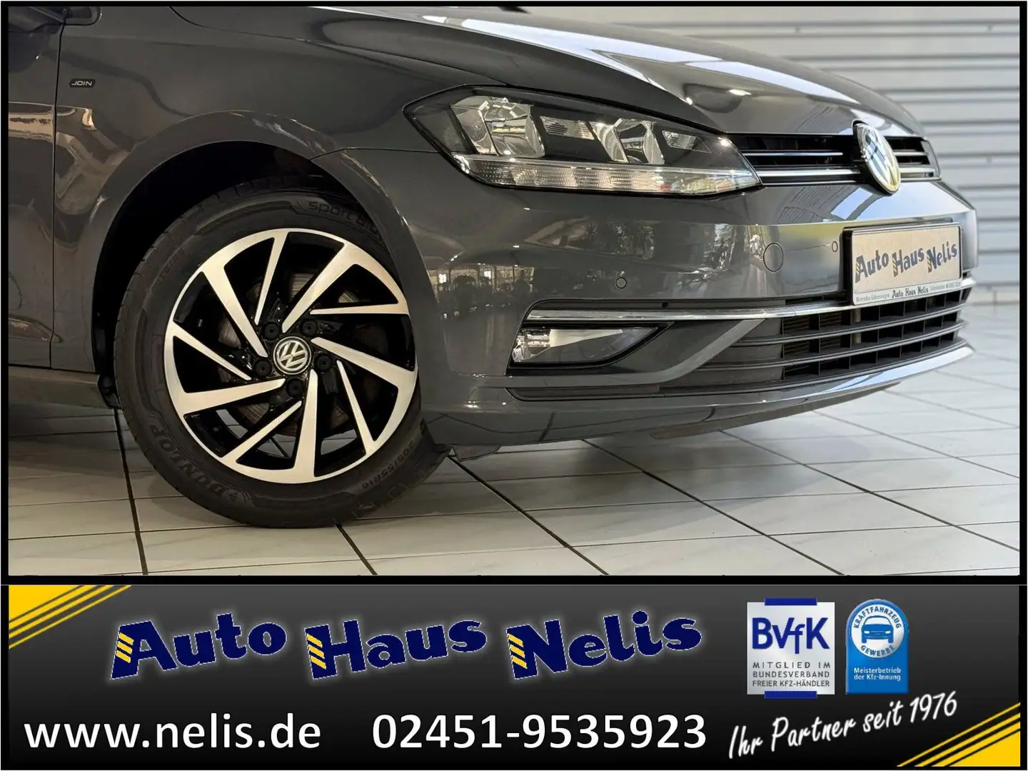 Volkswagen Golf VII 1,6 TDI Join DSG ACC Apple/Android Navi Grigio - 2