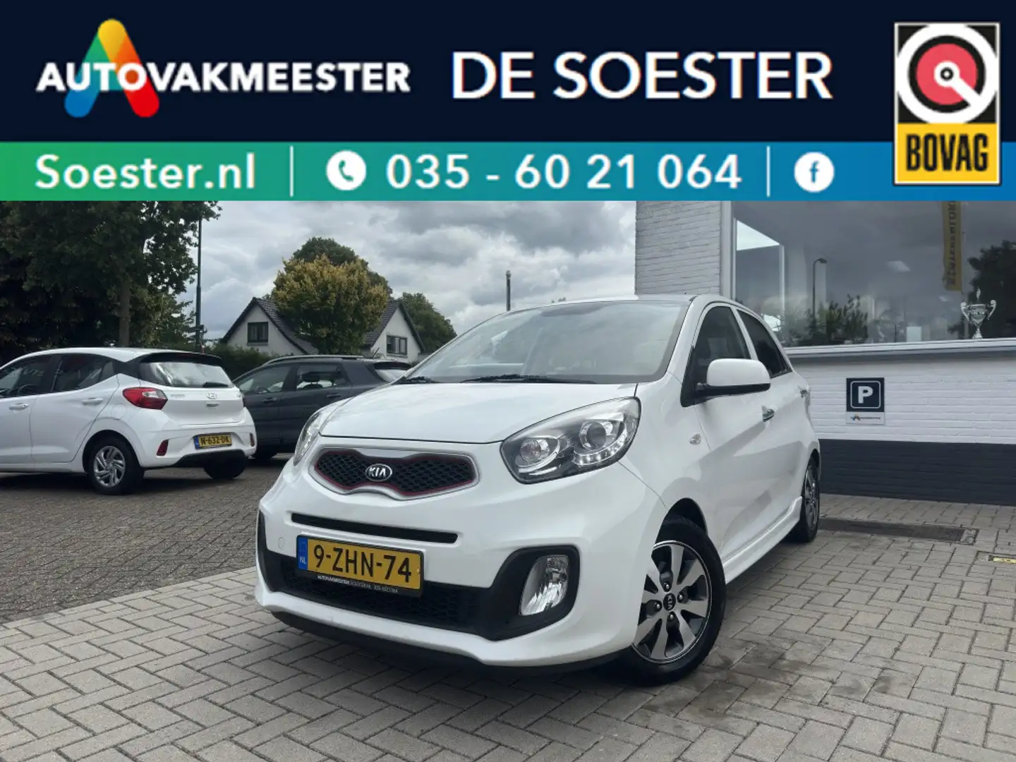 Kia Picanto 1.0|X-TREME|TREKHAAK|RIJKLAAR|AIRCO Wit - 1