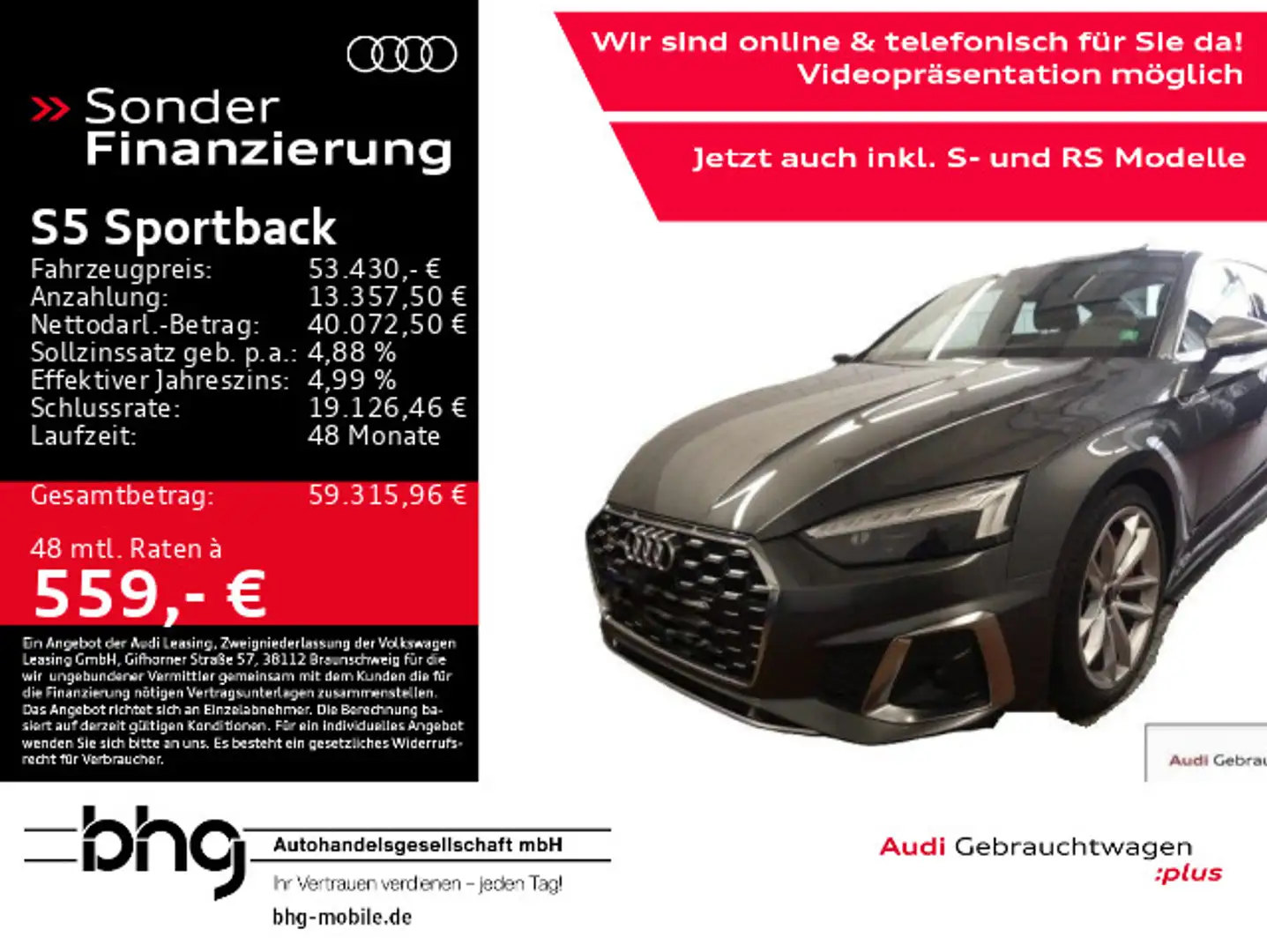 Audi S5 TDI quattro tiptronic PanoDach HUD Grau - 1