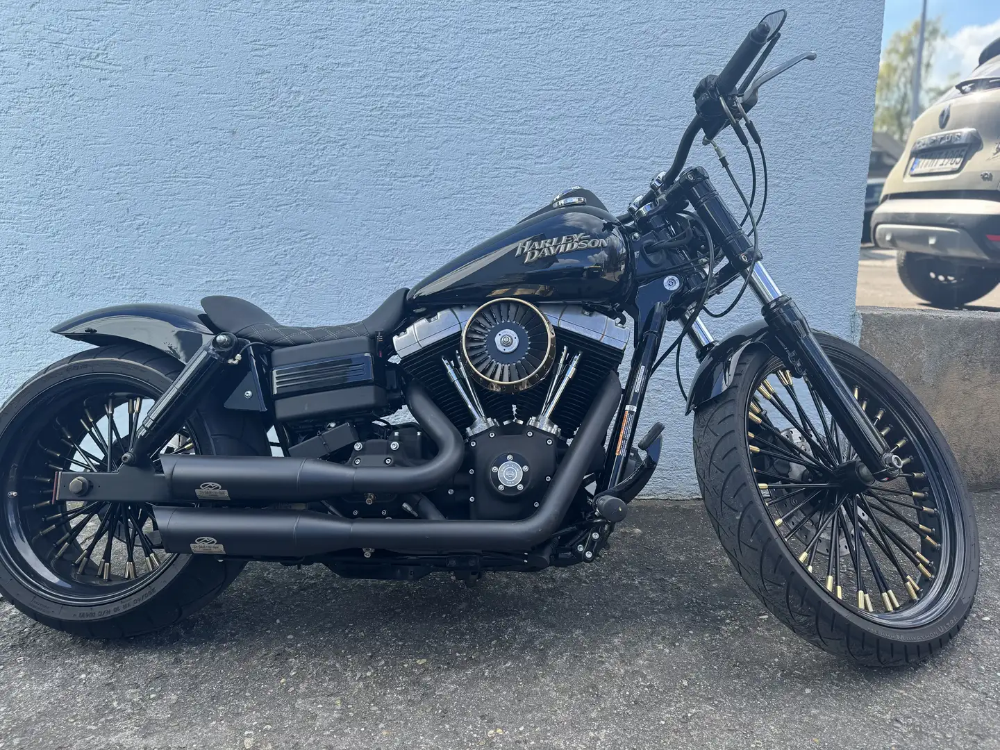 Harley-Davidson Dyna Street Bob Costum Thunderbike Umbau Nero - 1