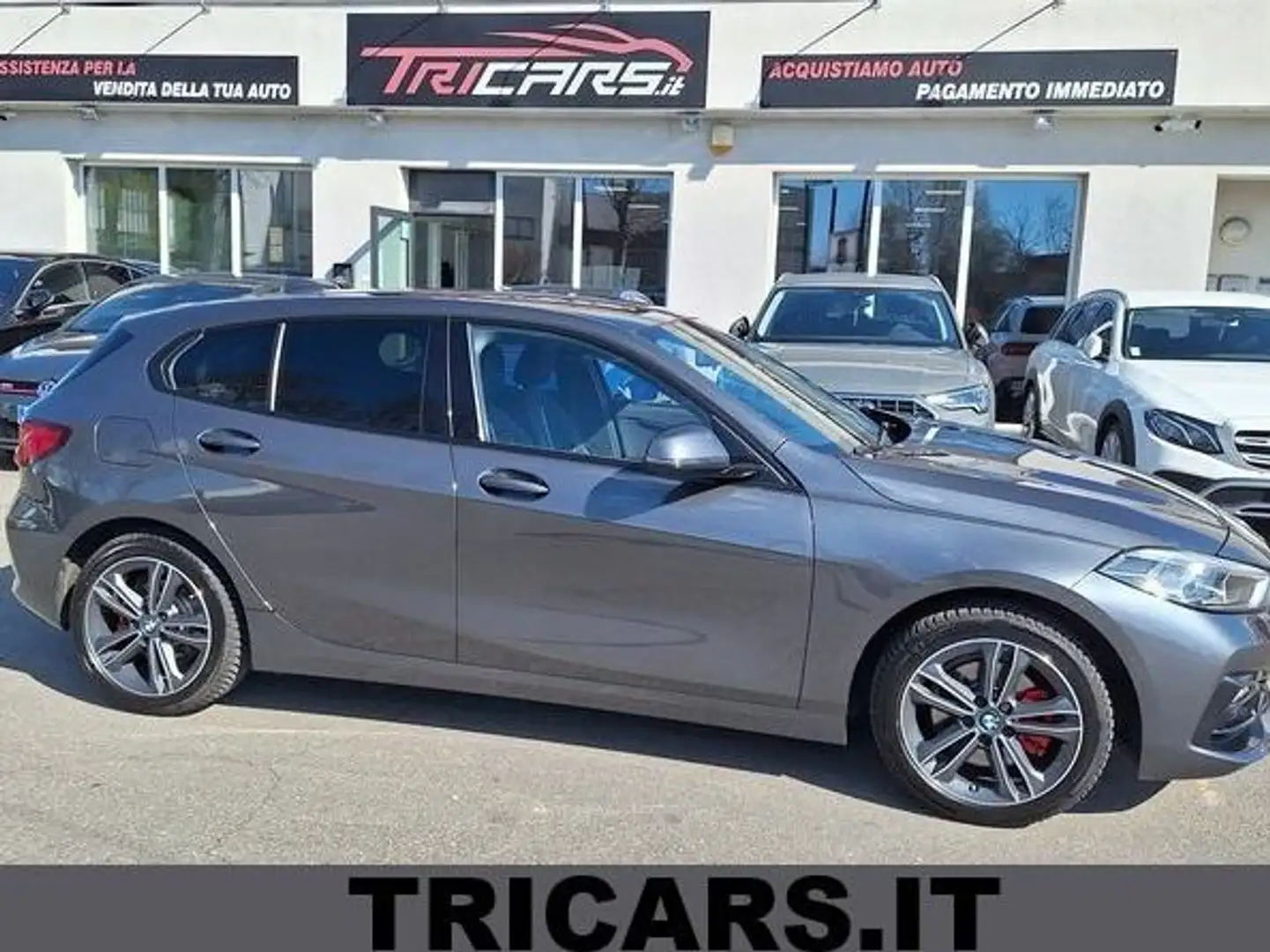 BMW 118 118i Sport 140cv auto PERMUTE OK NEOPATENTATI Grigio - 1