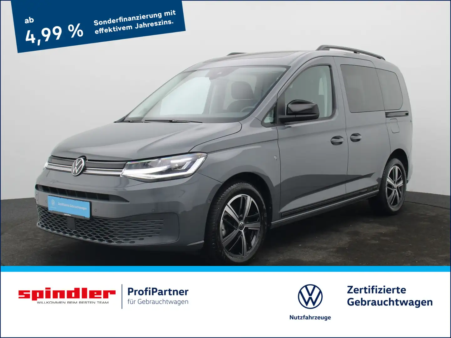 Volkswagen Caddy Life 2.0 TDI DSG/LED, ACC, Navi,Pano Gris - 1