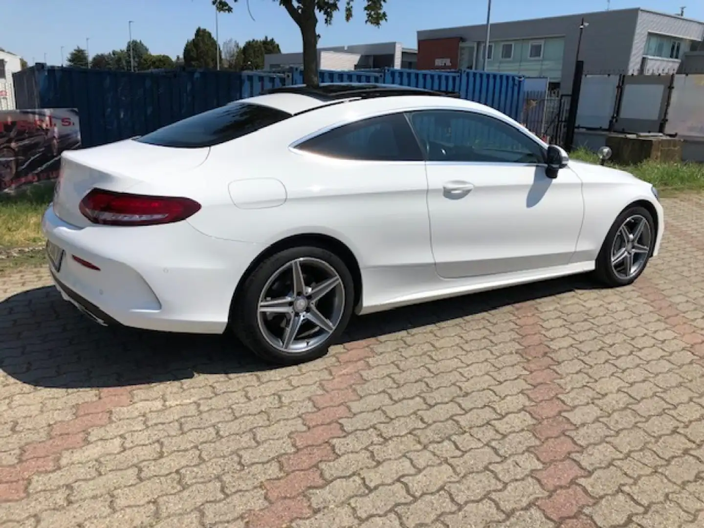 Mercedes-Benz C 180 Coupé Premium Sport AMG Tetto ap. Bianco - 2