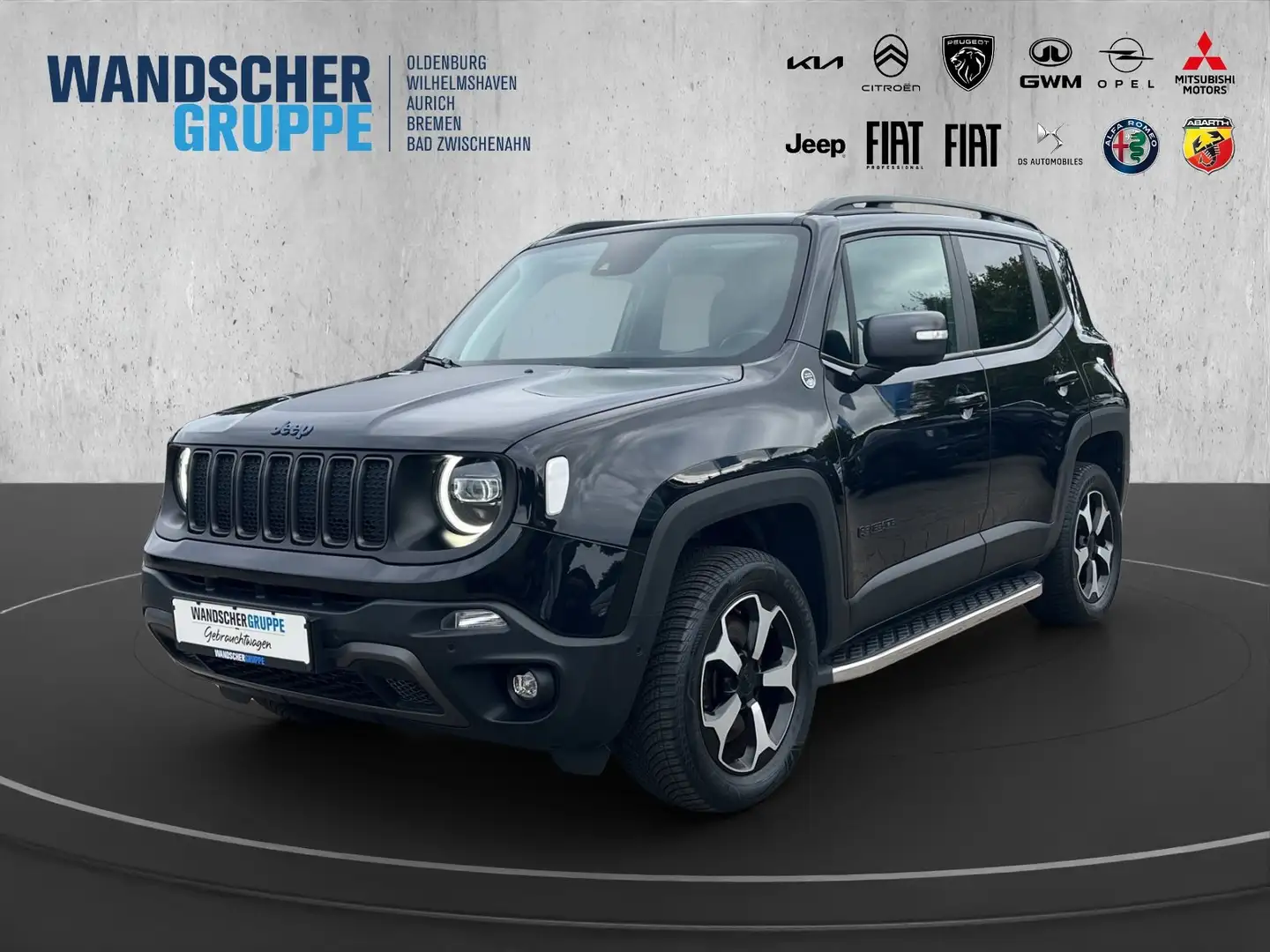 Jeep Renegade TRAILHAWK 4XE PHEV Kam.+KeyLess+LED+SHZ Noir - 1