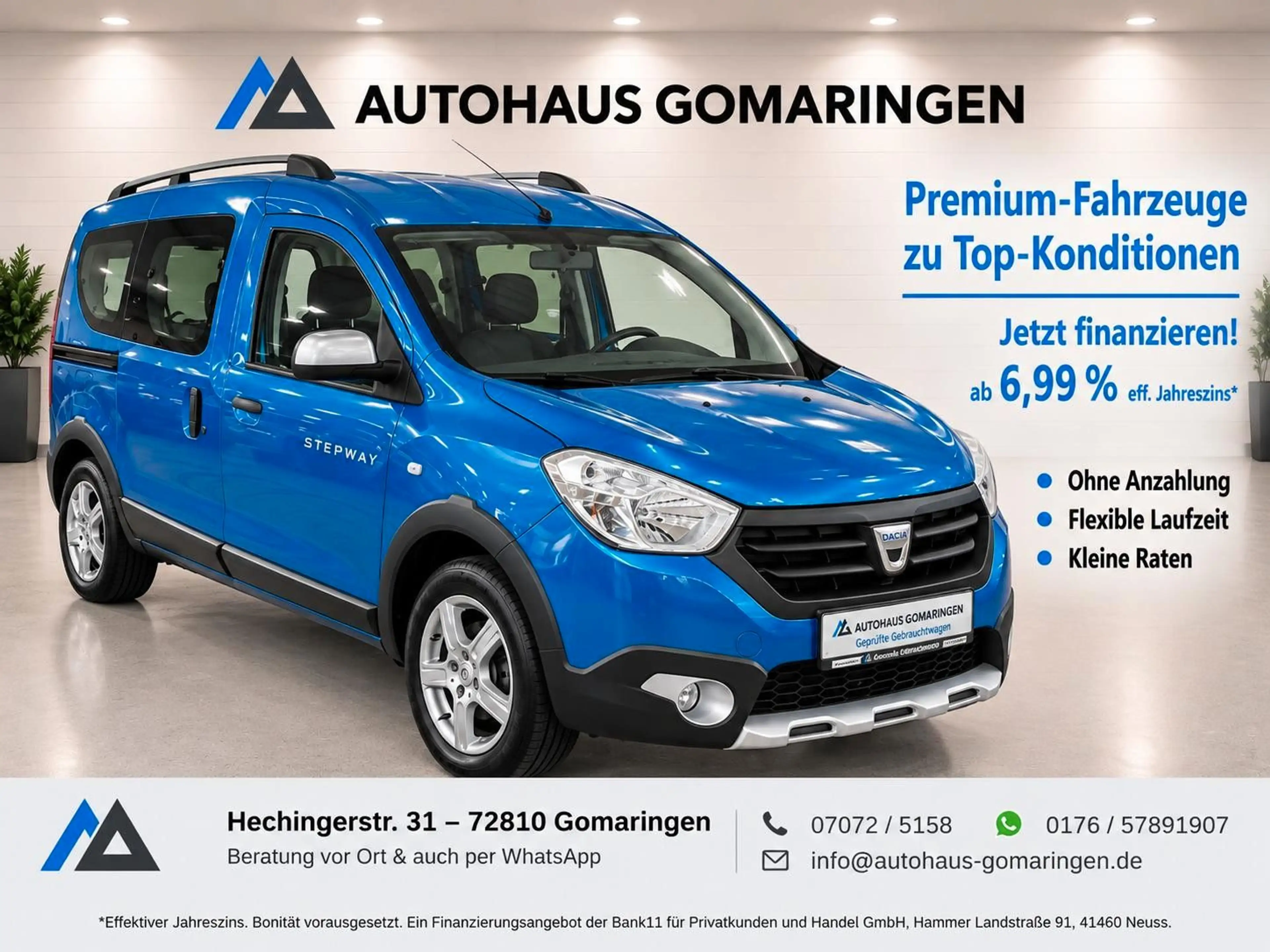 Dacia Dokker Stepway*AHK*TÜV & Steuerkette Neu*1.Hand*