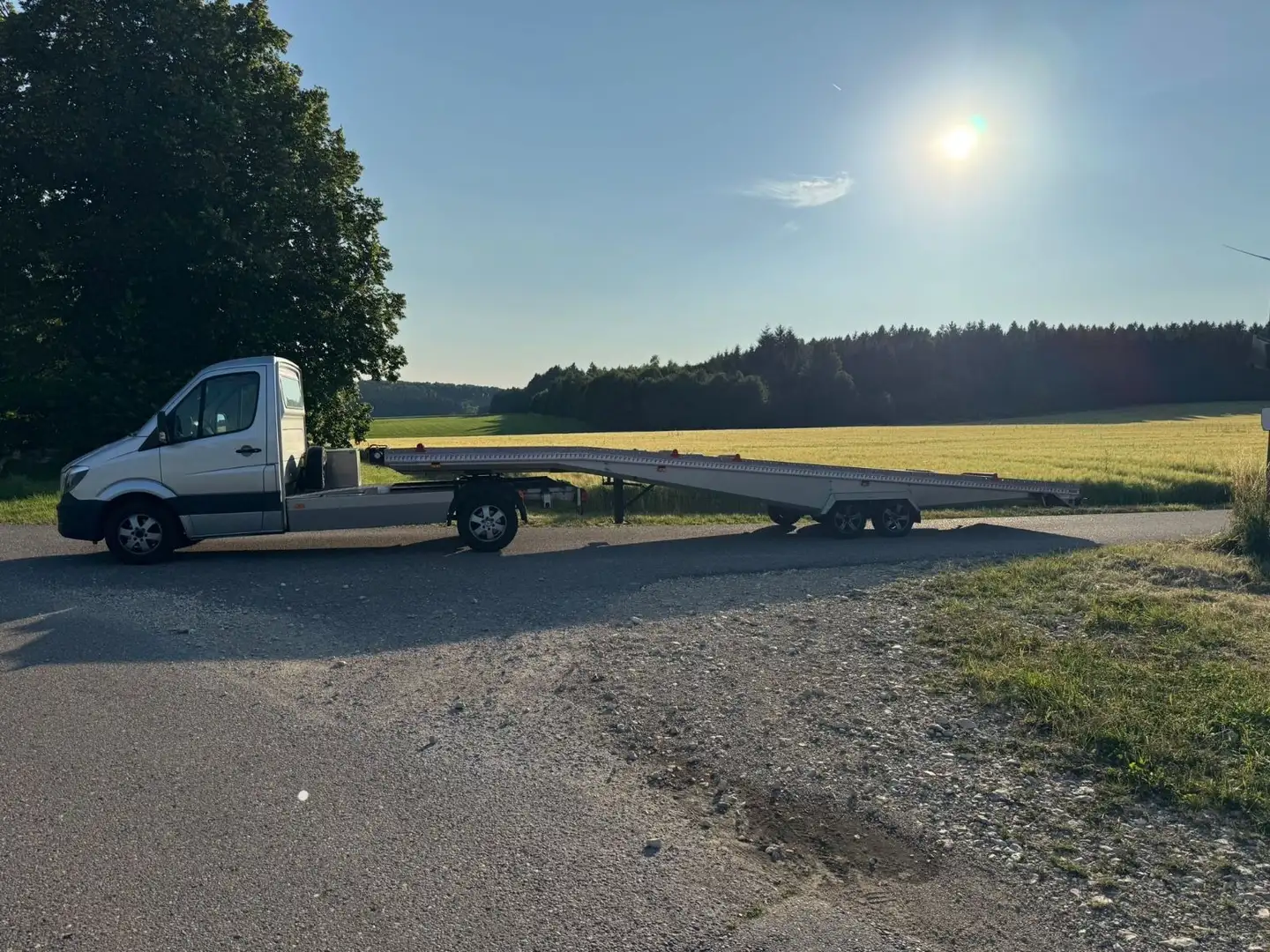 Mercedes-Benz Sprinter II 316 7.0t Autotransporter Sattelzug Silber - 2