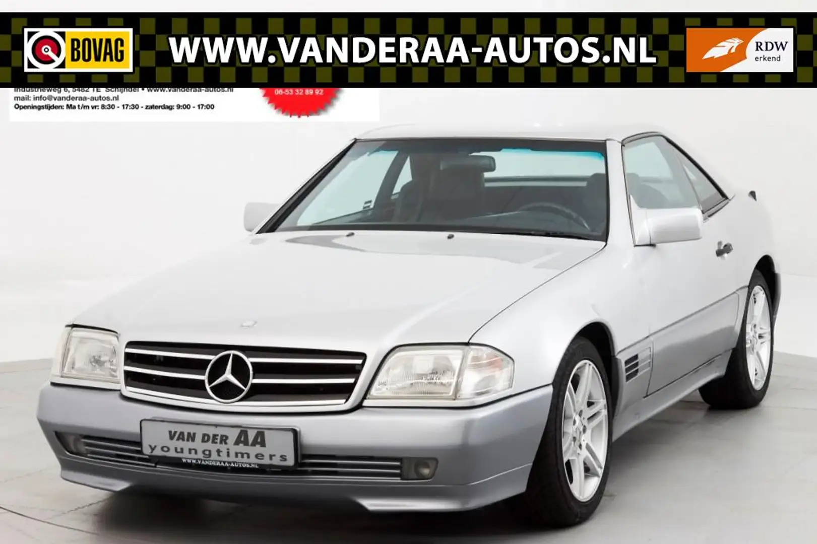 Mercedes-Benz SL 300 300SL Cabriolet Automaat W129 Youngtimer!! Grijs - 1