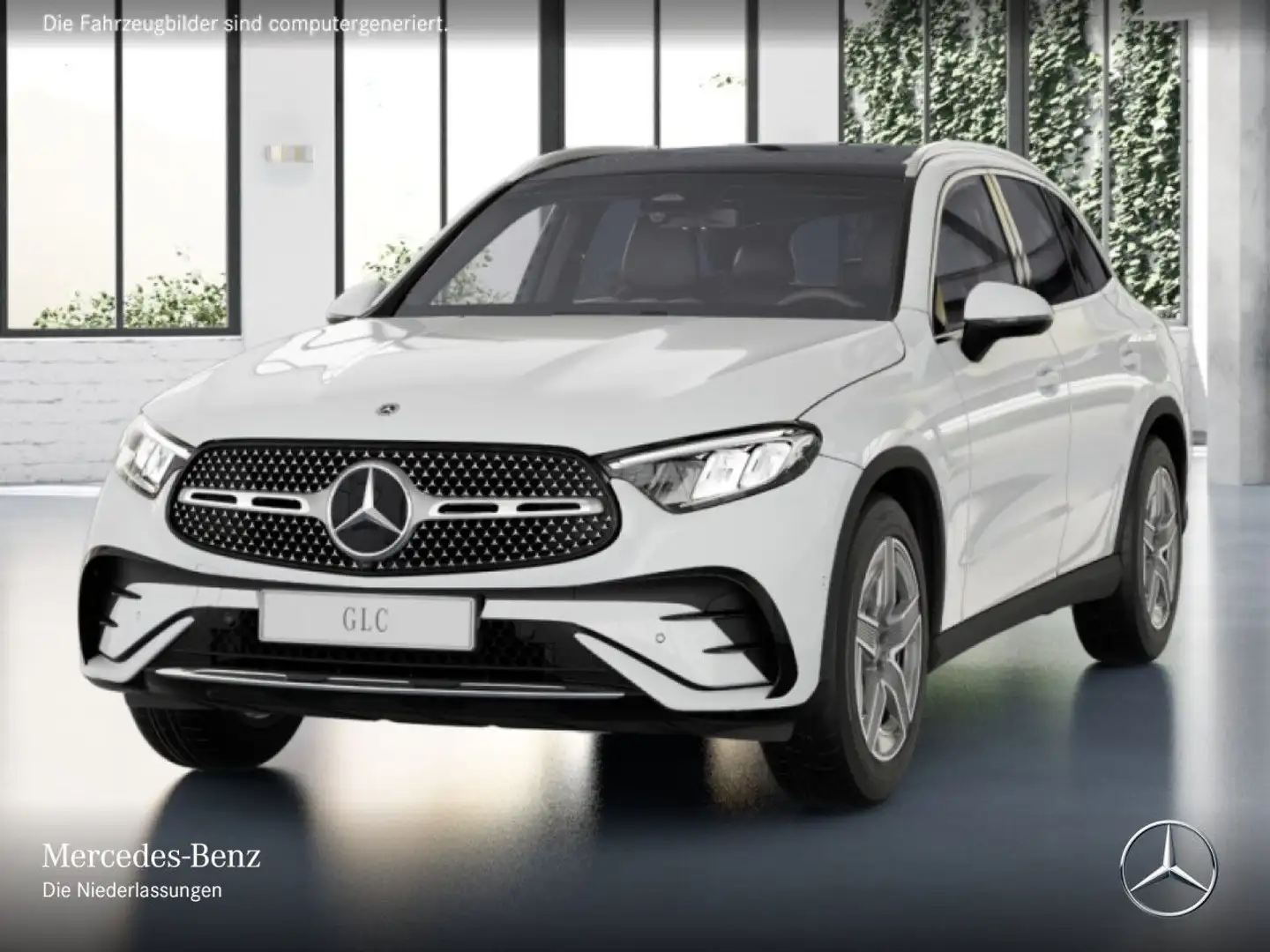 Mercedes-Benz GLC 220 d 4M AMG+PANO+LED+BURMESTER+KAMERA+KEYLESS Weiß - 2