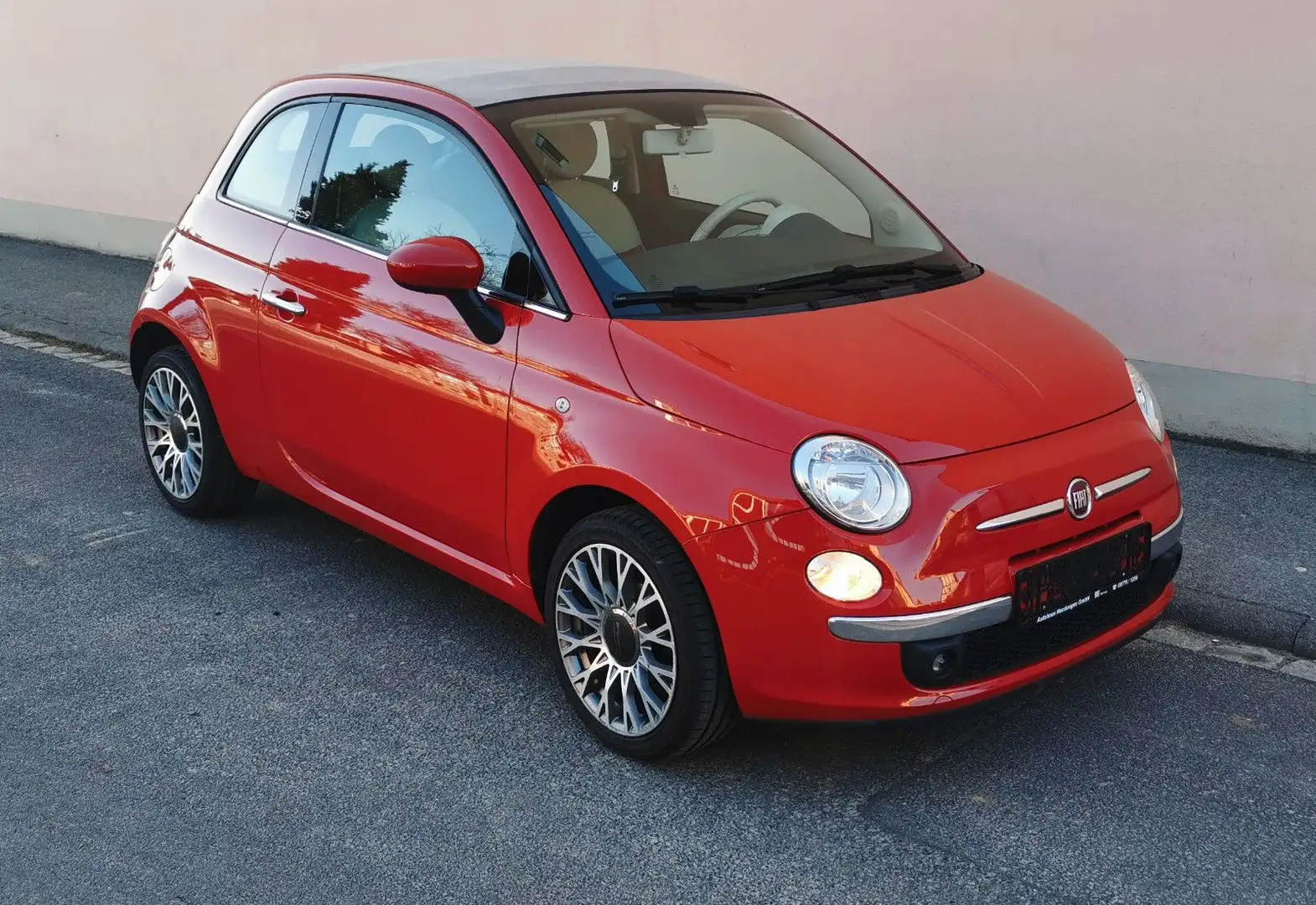 Fiat 500C Lounge / Klima / Alufelgen Rot - 1