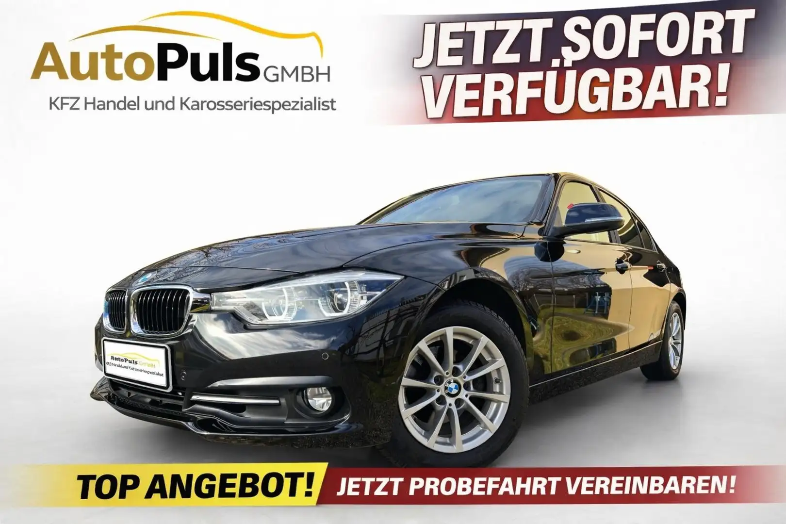BMW 318 318 d Advantage + NAVI + LED Scheinwerfer + Schwarz - 1