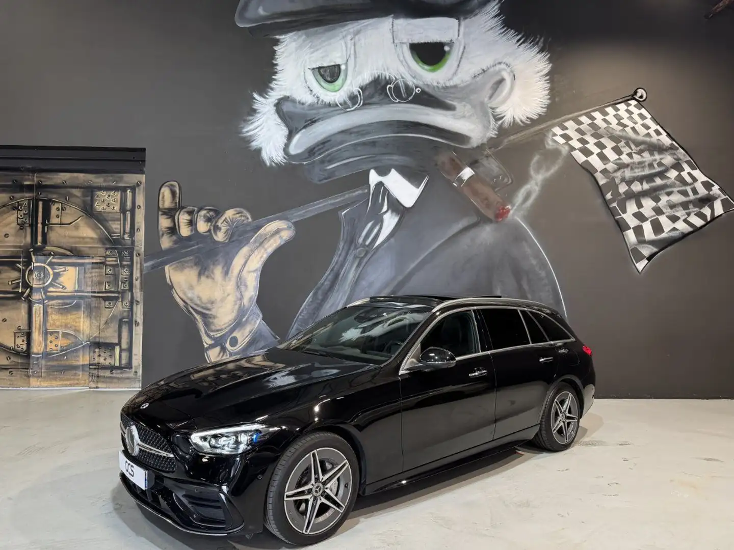 Mercedes-Benz C 300 Break (5) 300 e AMG Line Toit ouvrant / premium pl Noir - 1
