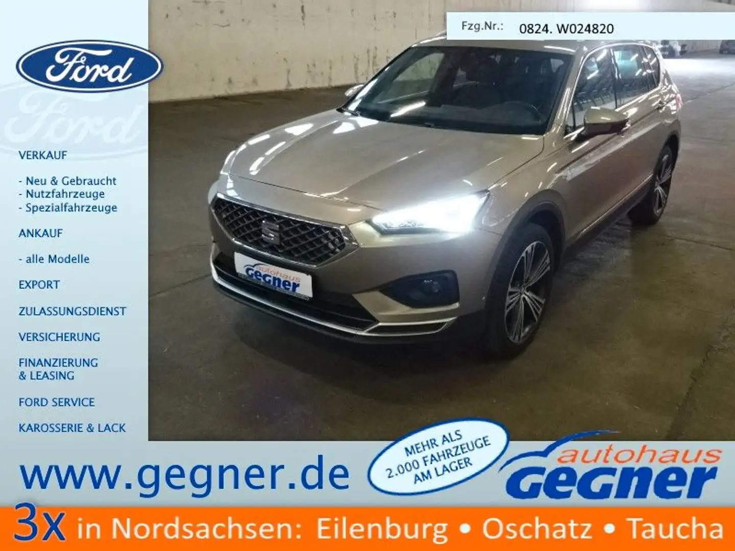 SEAT Tarraco 1.5 TSI ACT OPF Xcellence ACC DAB+ LED Beżowy - 1