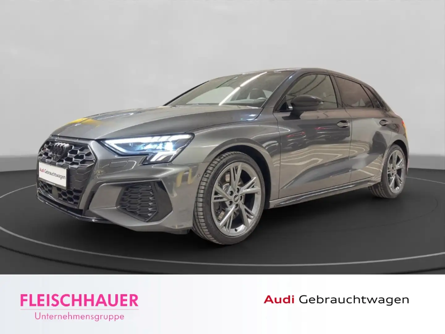 Audi S3 SB 2.0 TFSI quattro LED+NAVI+RFK+SHZ+B&O+DC+DAB+CA Grau - 1