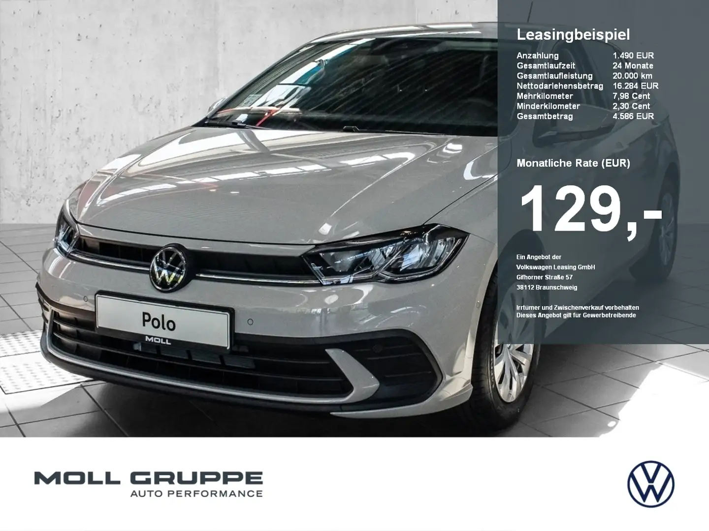 Volkswagen Polo Life 1.0 l  5-Gang 2xKLIMA FLA KAM KLIMAA. Grijs - 1