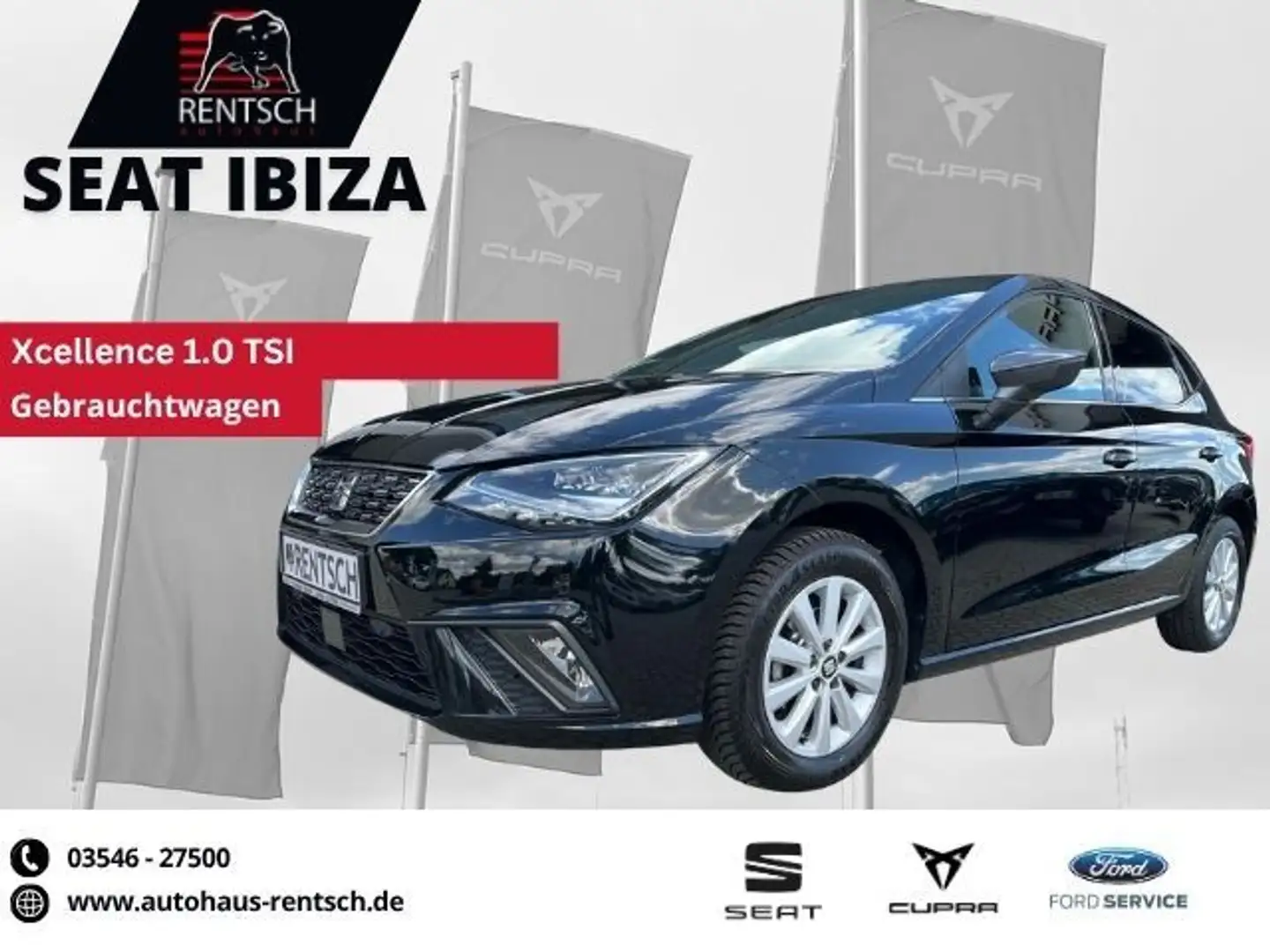 SEAT Ibiza 1.0 TSI Xcellence *NAVI*KAMERA*SHZ*LED* Negro - 1