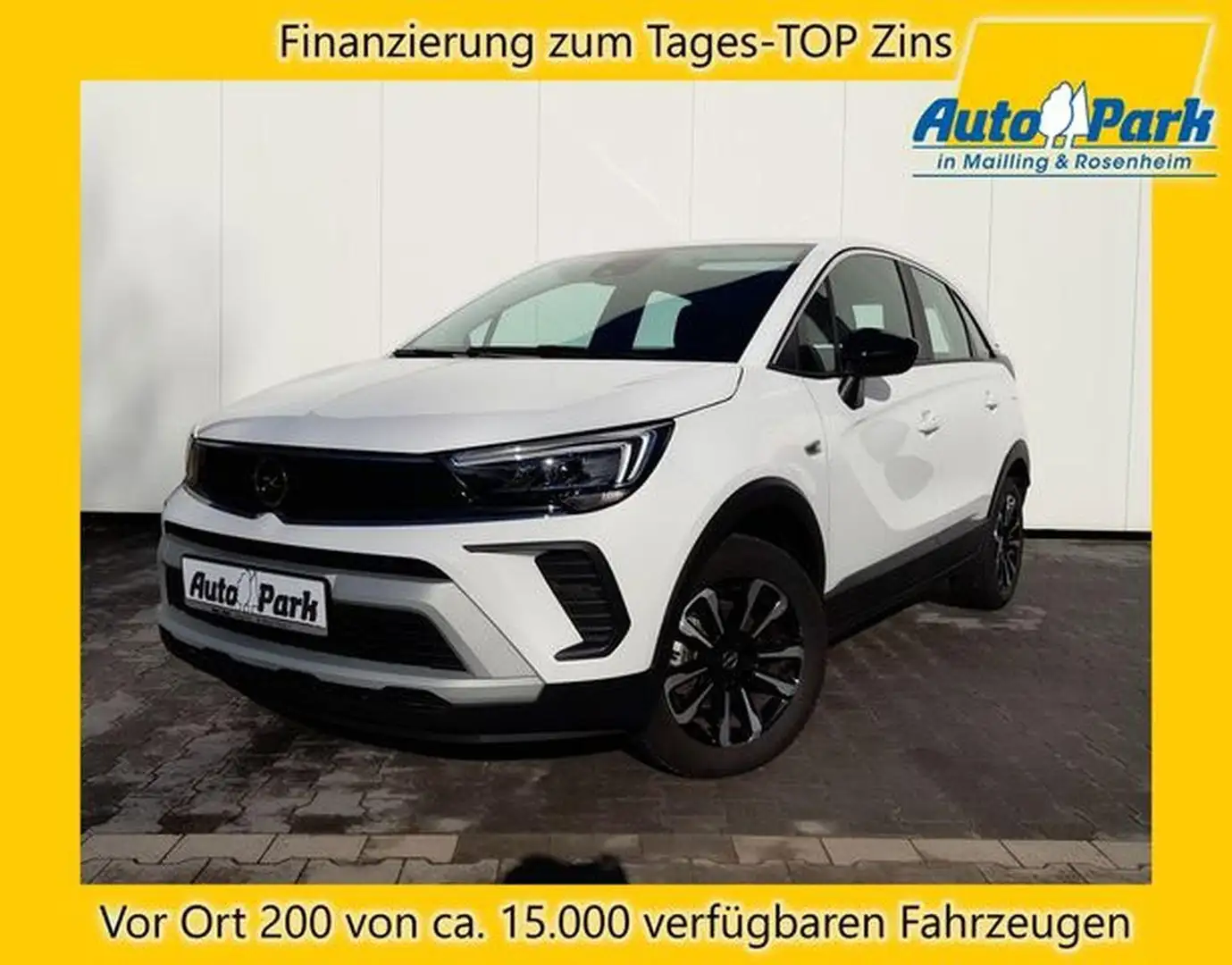 Opel Crossland Aut. Elega. NAVI/APP~LED~SHZ~RFK~ALU Weiß - 1