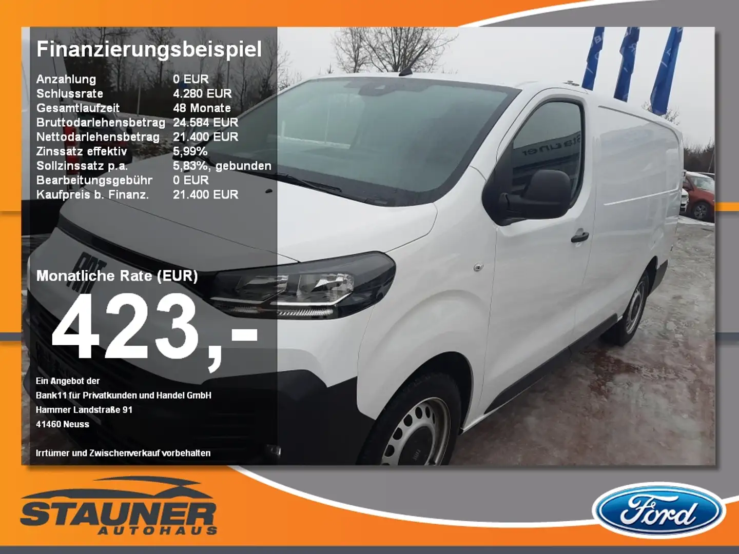 Fiat Scudo 2,0 Multijet 145 L3 Navi DAB Kamera Klima Blanc - 1