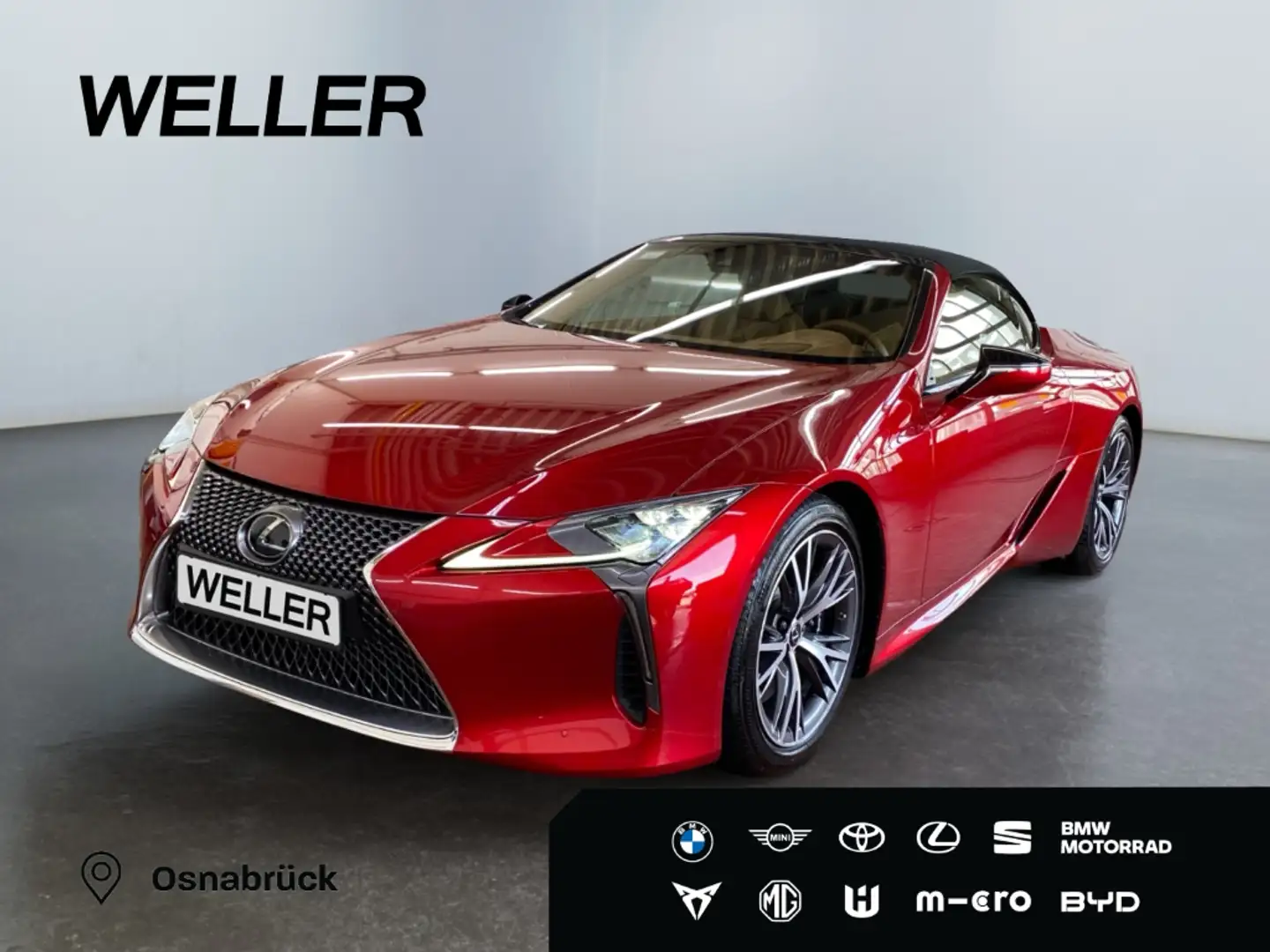 Lexus LC 500 Cabriolet *LED*M Levinson*HUD*Leder*Memory* Rot - 1