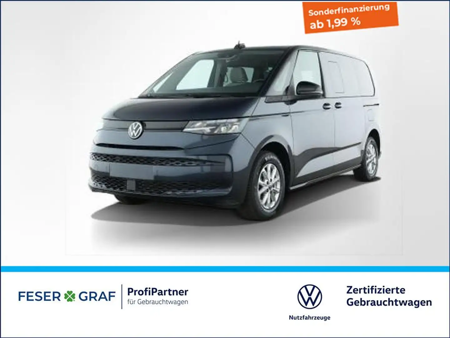 Volkswagen T7 Multivan 2.0 TDI DSG 6Sitze AHK / LED / PDC / Navigationssy Blauw - 1