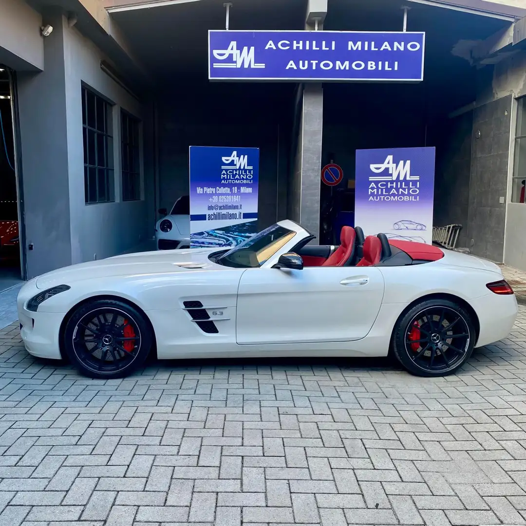 Mercedes-Benz SLS AMG Roadster 6.2 auto UFFICIALE SOLO 28.000KM TAGLIANDI MERCEDES Blanc - 1
