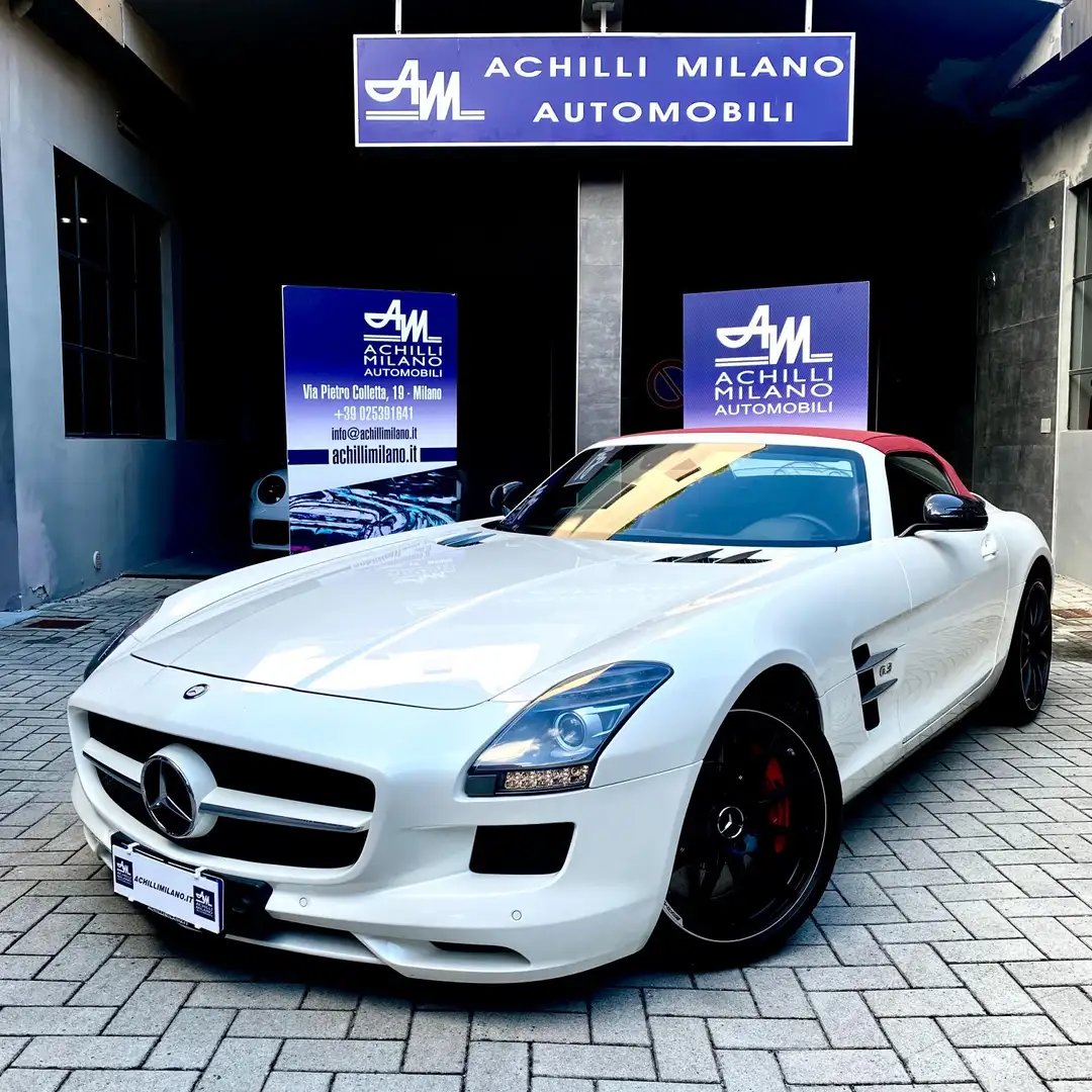 Mercedes-Benz SLS AMG Roadster 6.2 auto UFFICIALE SOLO 28.000KM TAGLIANDI MERCEDES Blanc - 2