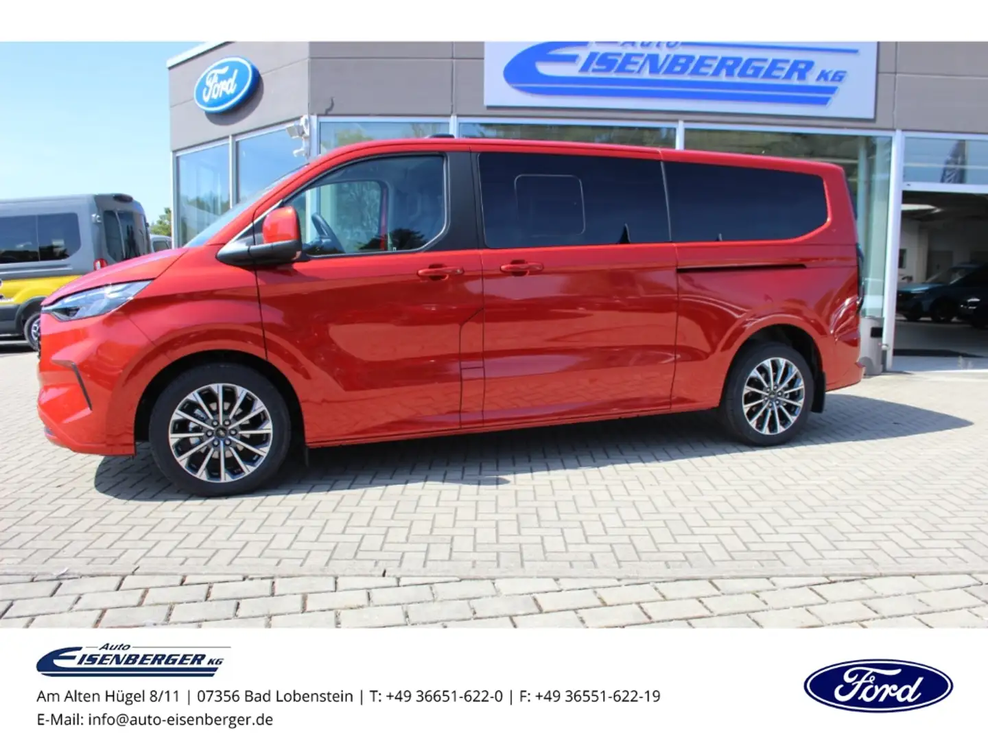 Ford Tourneo Custom 2.0 Titanium 320 L2 AWD Standheizung Garantie Rot - 2
