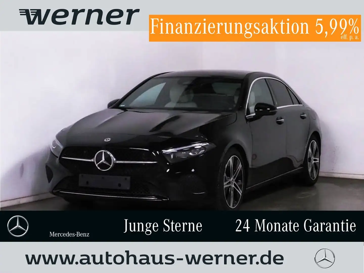 Mercedes-Benz A 180 Limo PROG-ADVANCED+ PANO MBEAM 18" WDGLAS Schwarz - 1