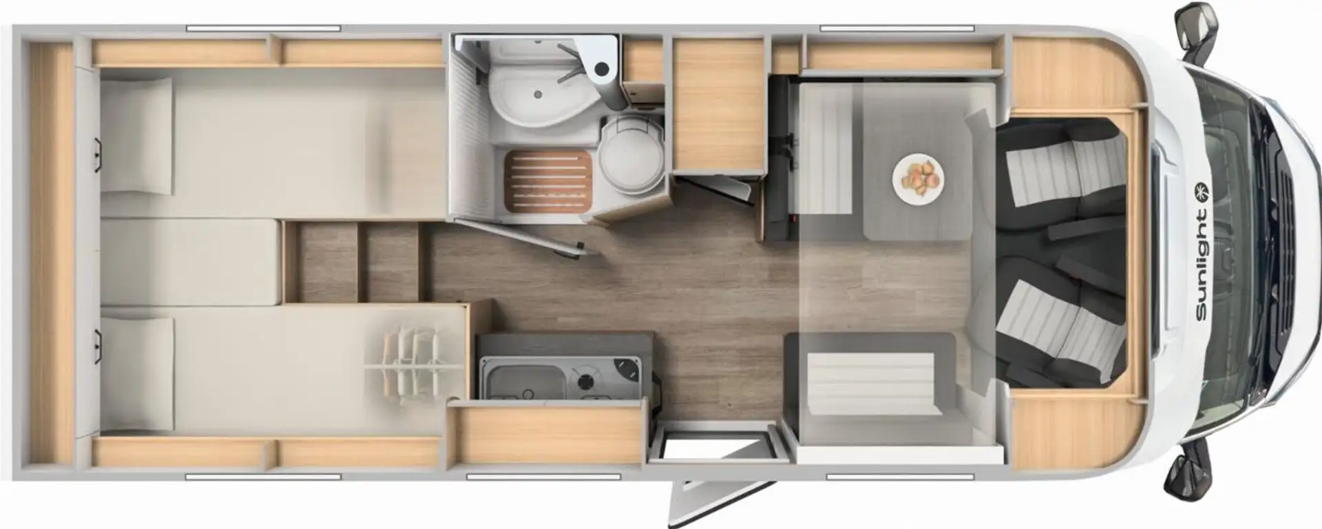 Sunlight Adventure V 67S V67S Aktion Van, Snow, Go Weiß - 2