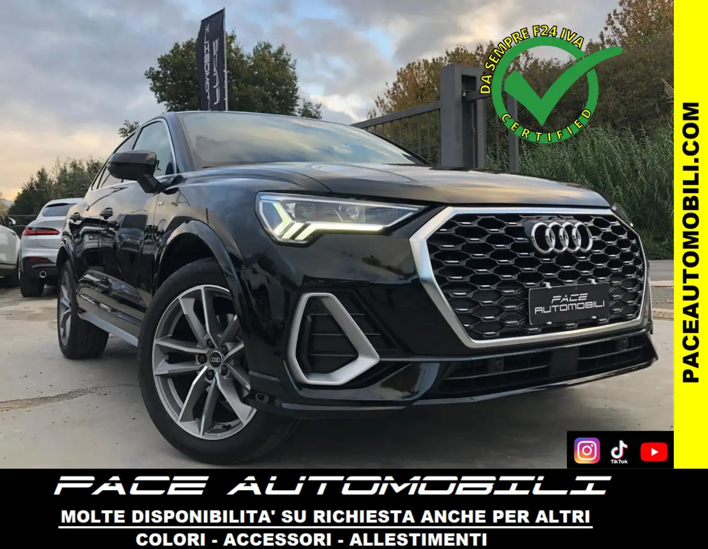 Audi Q3 35D LED SPB SPORTBACK SLINE S-SLINE S LINE 19" PDC Nero - 1