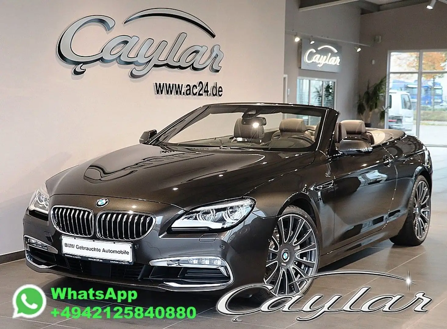 BMW 640 d CABRIO INDIVIDUAL MASSAGE BELÜFTET 360° 20° Brun - 1