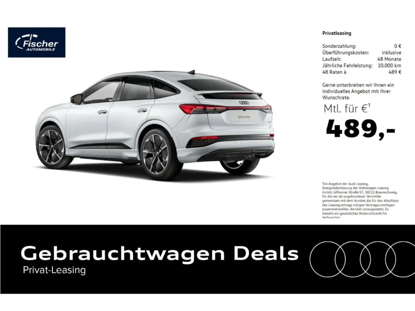 Audi Q4 e-tron Sportback 45 quattro S line AHK/P-Dach Bílá - 1