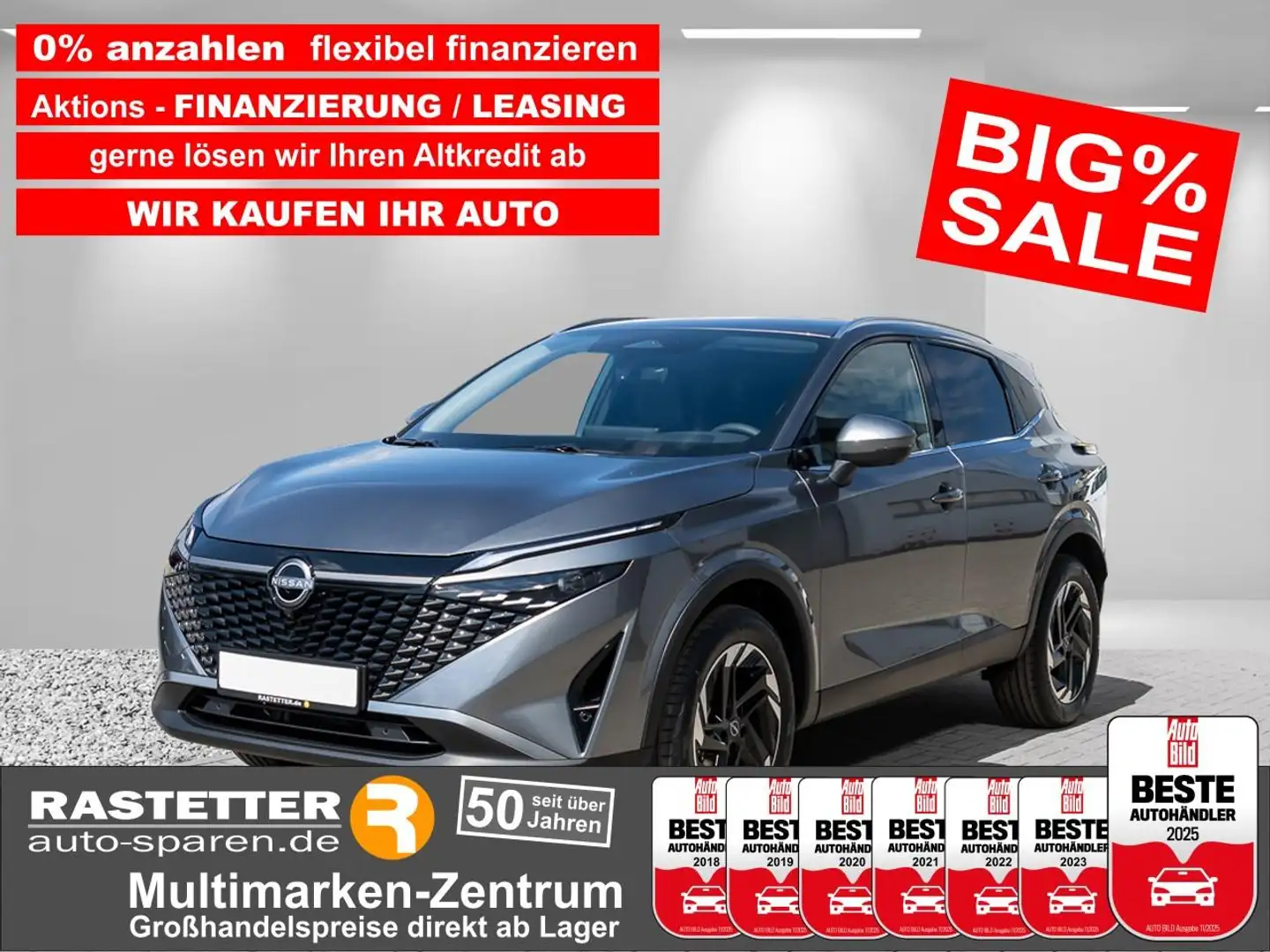 Nissan Qashqai n-connecta facelift+Navi+ACC+360+iKey+virtCP+Winte Grau - 1