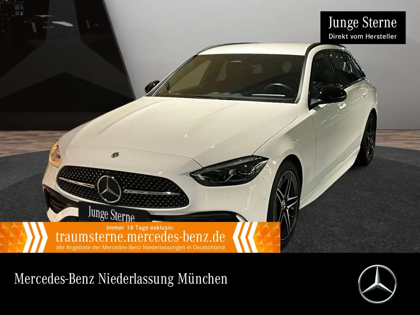 Mercedes-Benz C 200 T AMG+NIGHT+LED+KAMERA+TOTW+KEYLESS+9G Weiß - 1