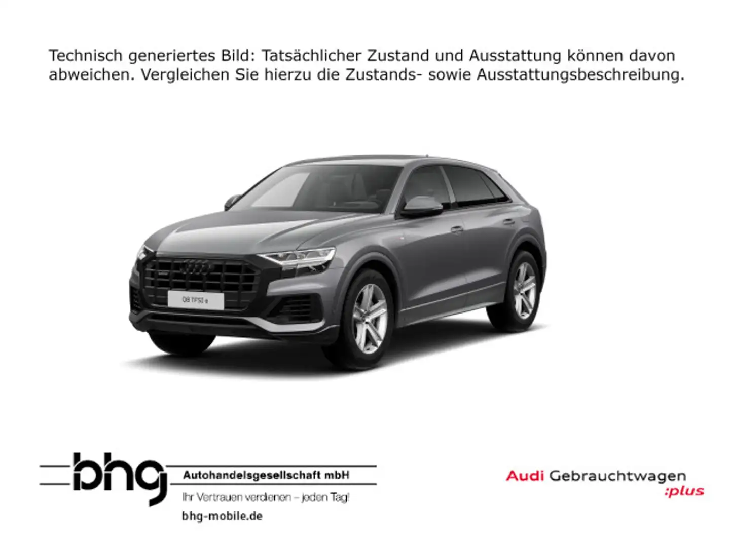 Audi Q8 55 TFSI e quattro S line *HUD*NACHTSICHT*KAME Grau - 1