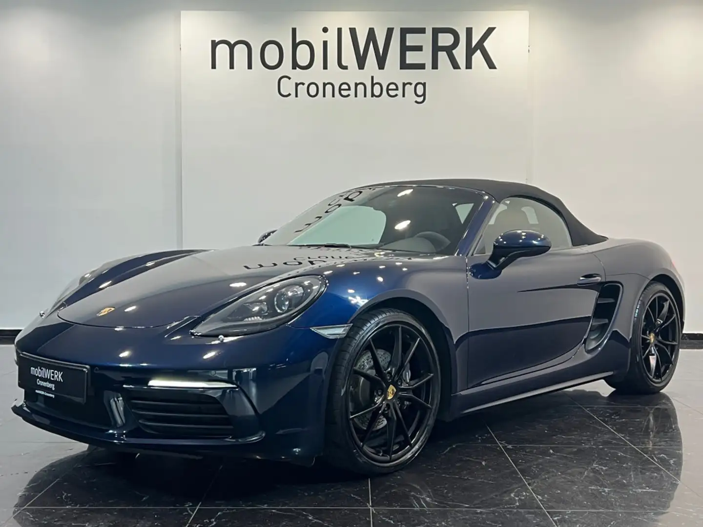 Porsche Boxster PDK Leder NAVI Sitzbelüftung SAGA PDLS Blauw - 1