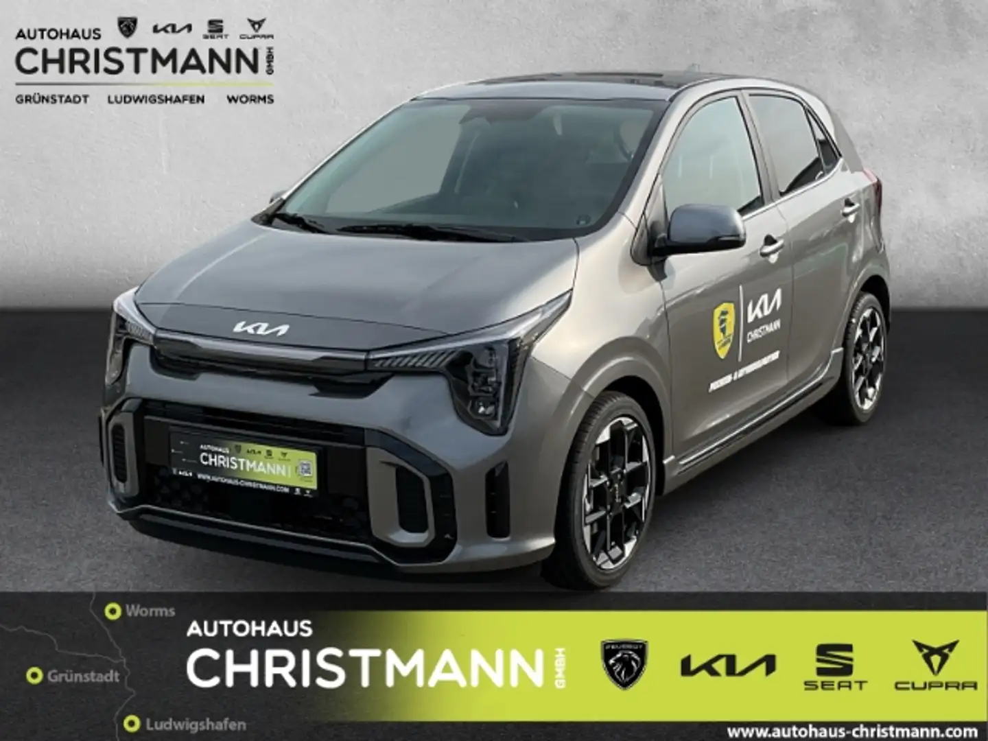 Kia Picanto PE2 1.2 MT GT-LINE *NAVIGATIONSSYSTEM*RÜCKFAHRKAME Grijs - 1