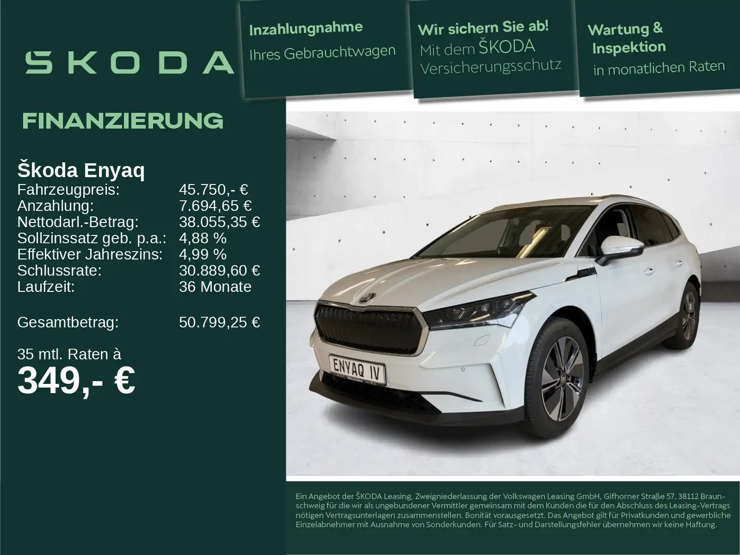 Skoda Enyaq 85 ACC AHK LED MEMORY NAVI PDC R-KAM SHZ Blanc - 1