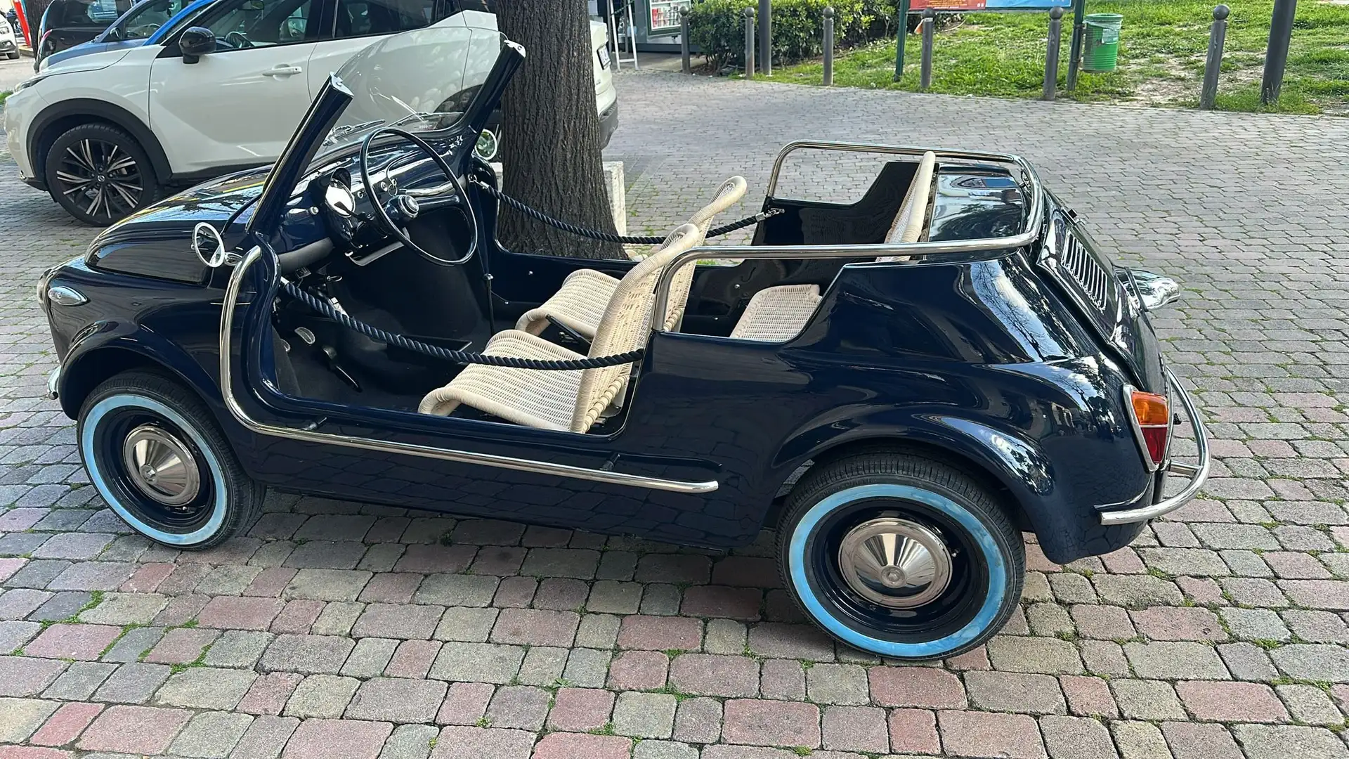 Fiat 500 110F REPLIQUE JOLLY Bleu - 2
